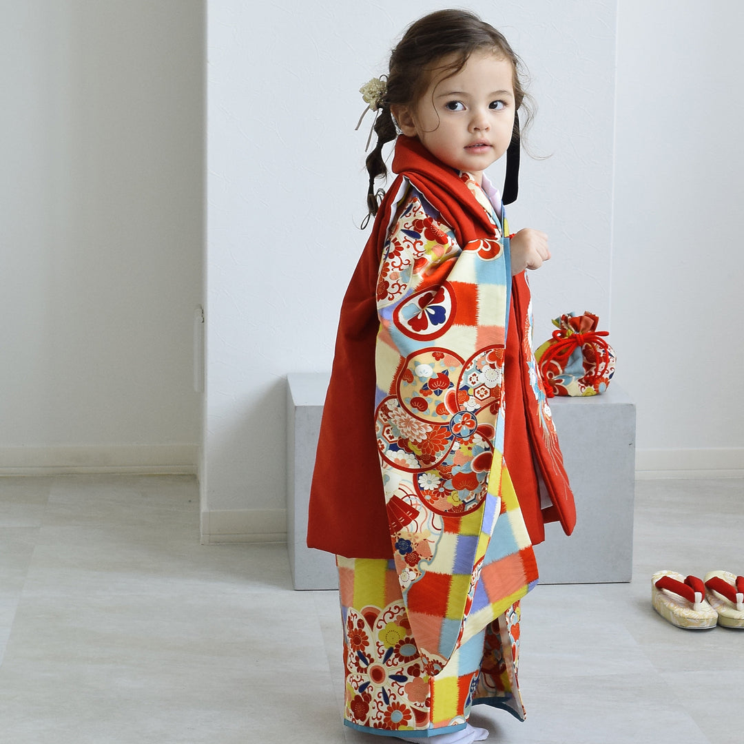 レンタル】七五三着物 3歳女の子 被布セット LOWRYS FARM / ローリーズ