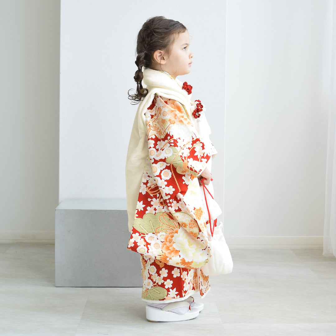 最終お値下げ❗️【正絹】七五三　三歳　女の子　被布セット　新品訳あり 70726f647563742f48484631373573