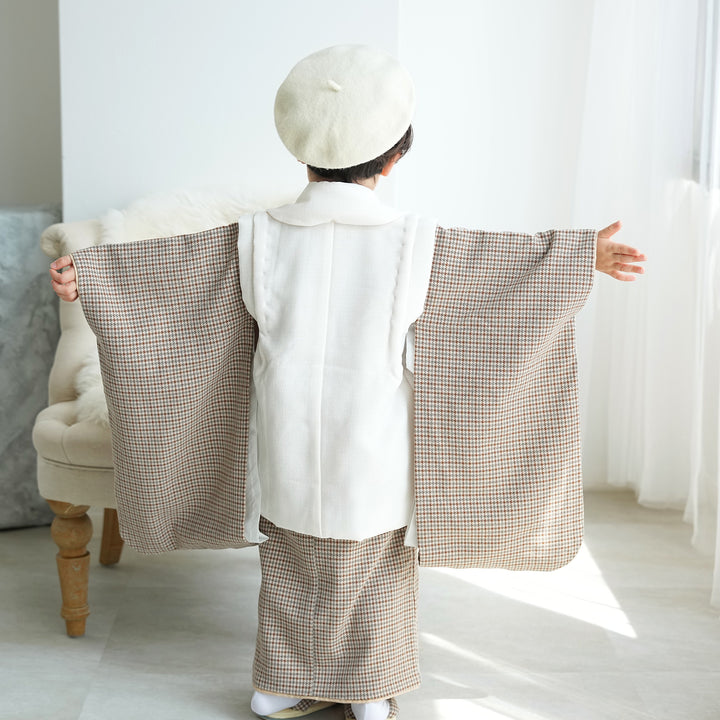 レンタル】七五三 3歳 着物 utatane 男の子 被布セット 子供 kids 三つ