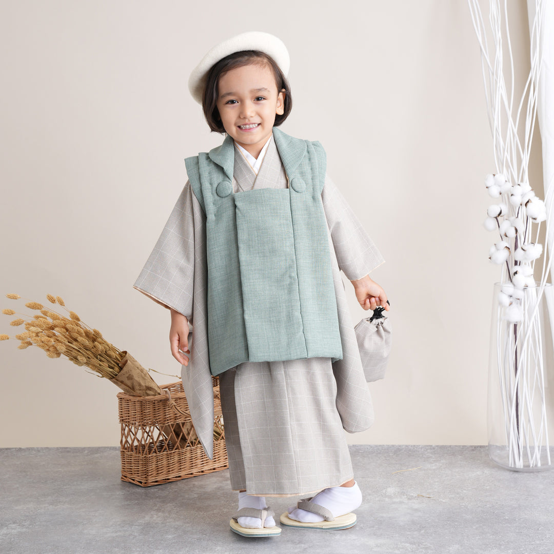 被布 七五三 utatane かぷり レンタル】七五三 3歳 着物 かぷり 男の子 被布セット 子供 kids