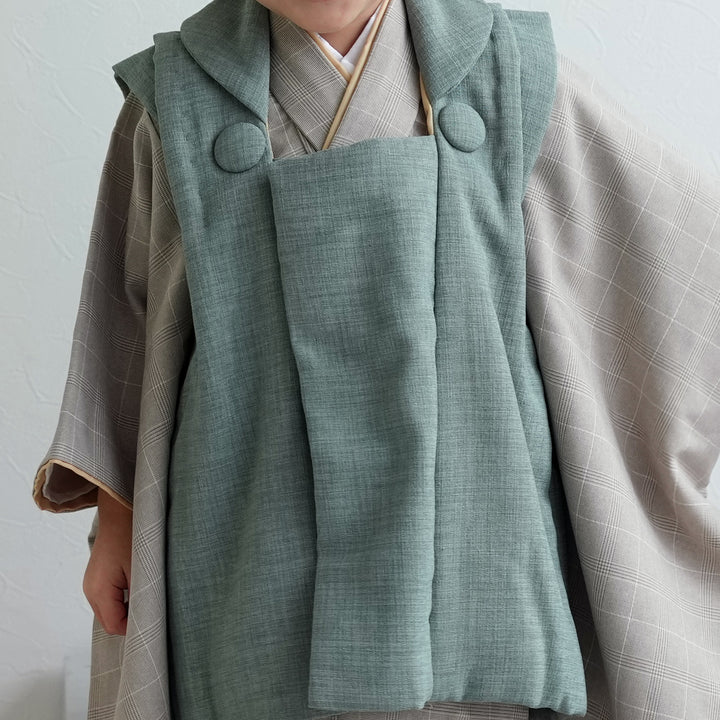レンタル】七五三 3歳 着物 utatane 男の子 被布セット 子供 kids 三つ