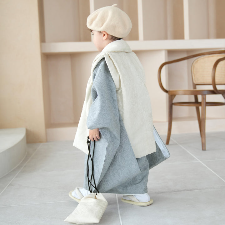 utatane 七五三　被布　男の子 レンタル】七五三 3歳 着物 utatane 男の子 被布セット 子供