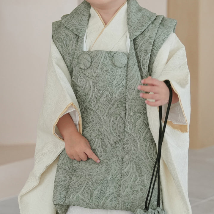 レンタル】七五三 3歳 着物 utatane 男の子 被布セット 子供 kids 三つ