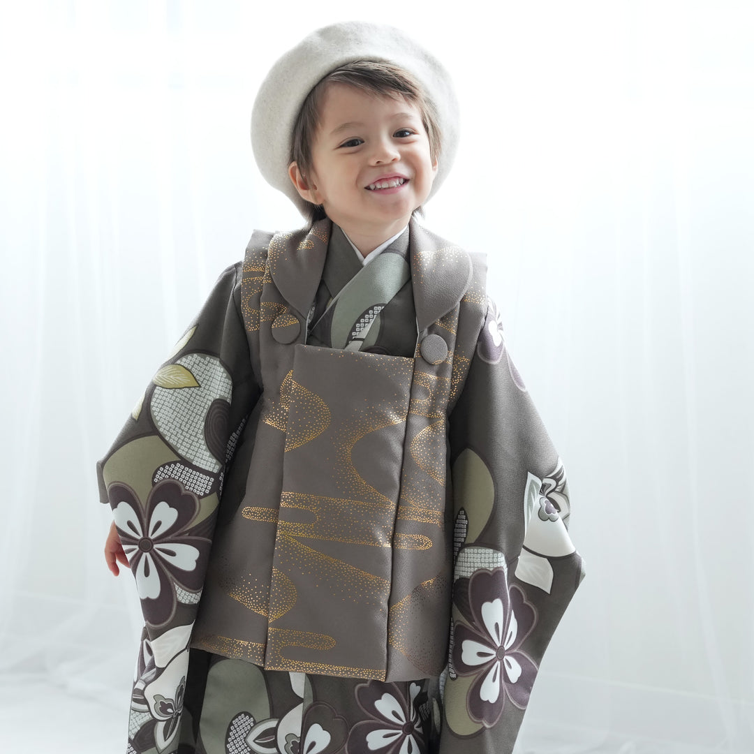 10/21まで取引可 utatane ひよこ商店 被布セット 七五三 男の子 3歳