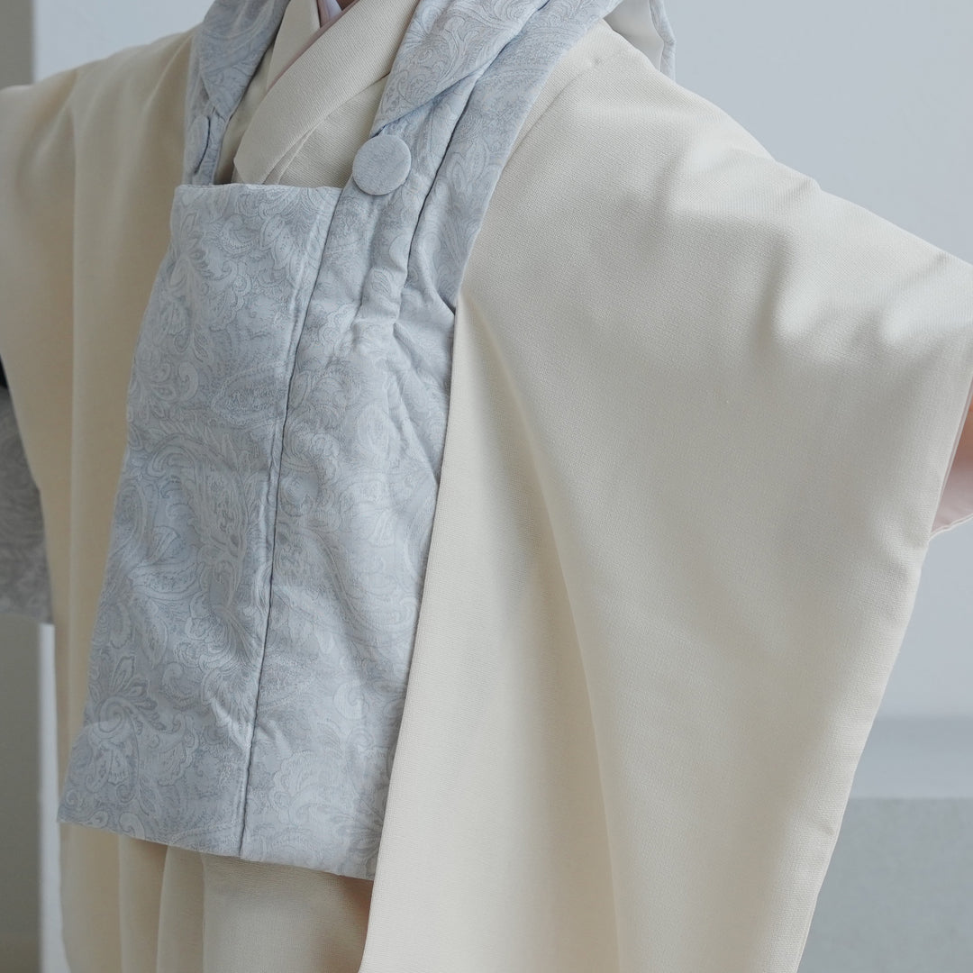 レンタル】七五三着物 3歳男の子 被布セット ジャガード＆ナチュラル