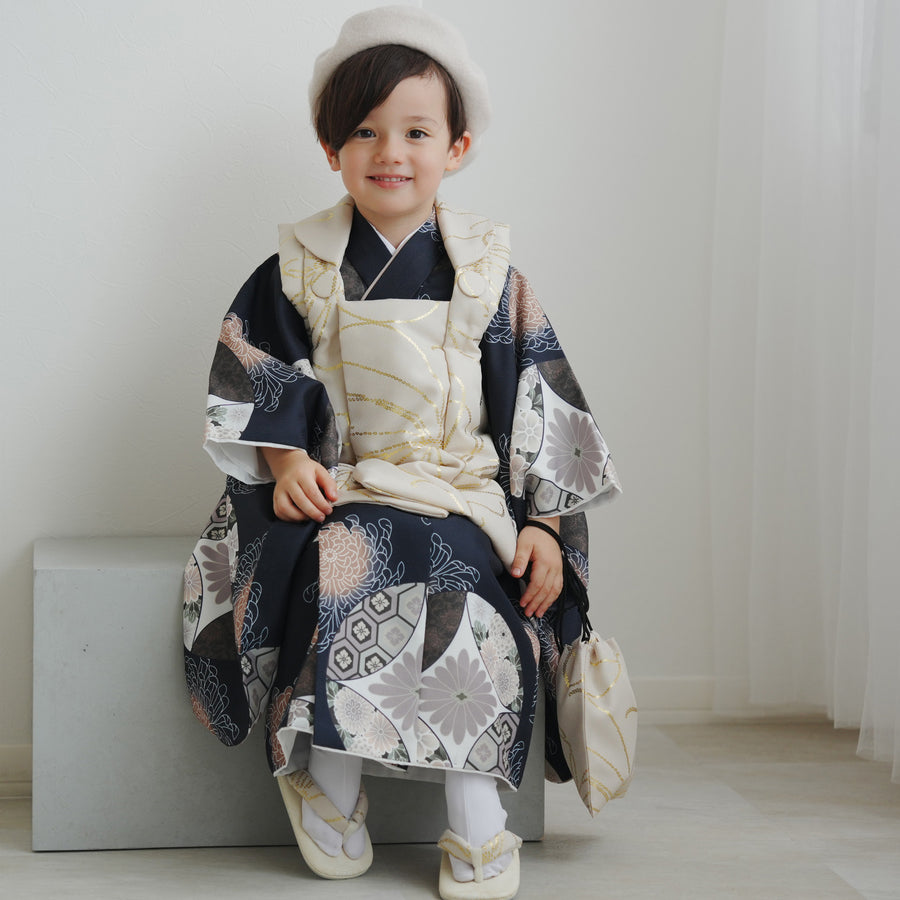 七五三　着物　utatane utatane 着物 七五三3歳用被布コートセット 女の子 ひよこ商店