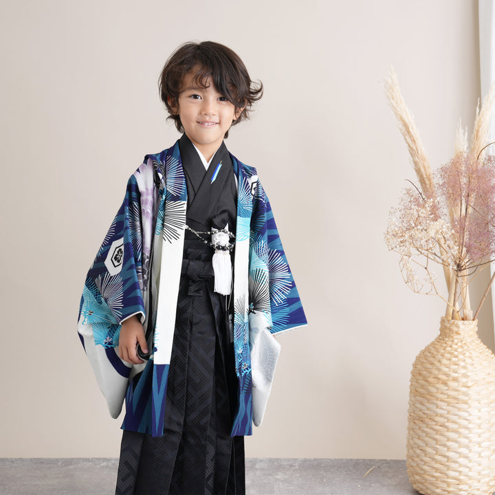 utatane 七五三 男の子 着物　袴セット 5歳 レンタル】七五三 5歳 着物 男の子 かぷり 袴セット 子供 kids
