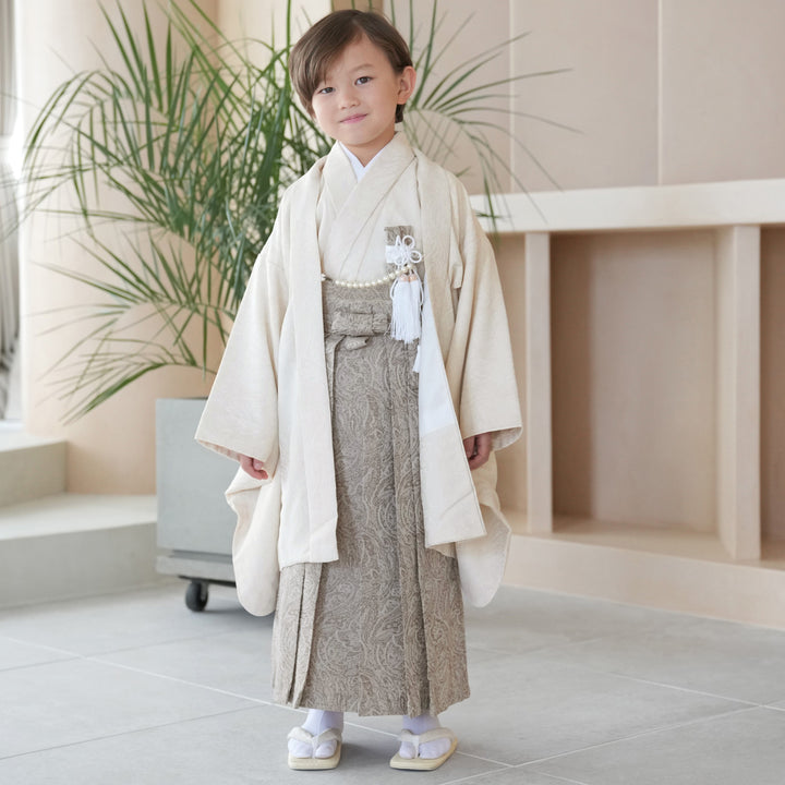 レンタル】七五三 5歳 着物 男の子 utatane 袴セット 子供 kids 羽織