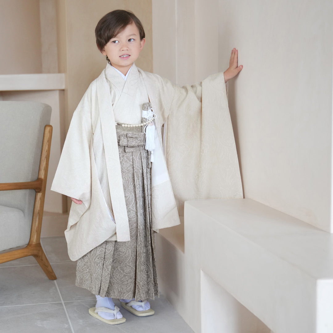 レンタル】七五三 5歳 着物 男の子 utatane 袴セット 子供 kids 羽織