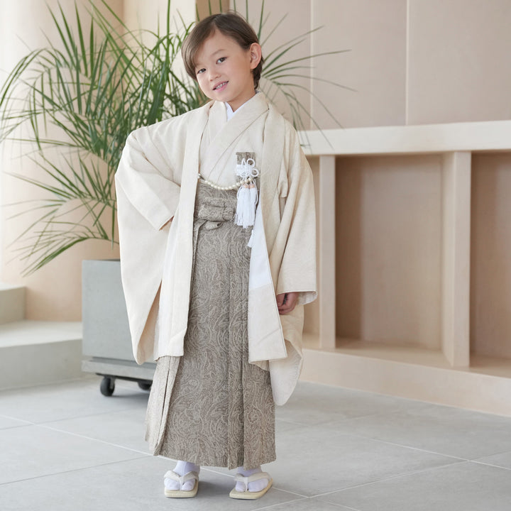 新品　七五三５歳用袴セット utatane ウタタネ かぷり レンタル】七五三 5歳 着物 男の子 utatane 袴セット 子供 kids 羽織