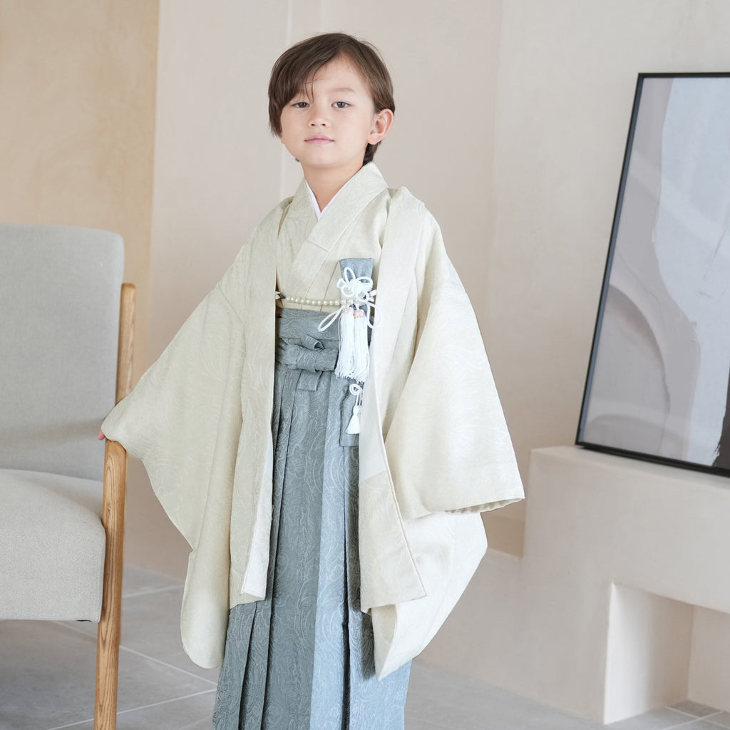 【レンタル】七五三 5歳 着物 男の子 utatane 袴セット 子供 kids 羽織 