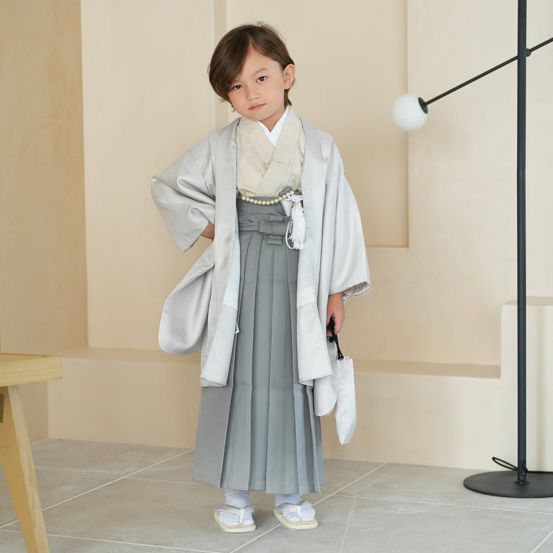 七五三 五歳 男児 羽織袴フルセット 着物 豪華絢爛 紋袴 NO24344