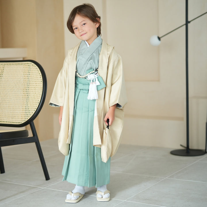 utatane 袴　七五三　男の子 レンタル】七五三 5歳 着物 男の子 かぷり 袴セット 子供 kids 羽織 袴