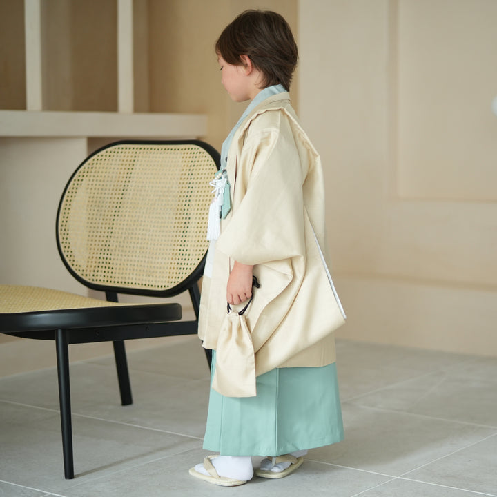 tarako 男の子用・3歳から5歳向け・化繊・お着物と袴のセットです レンタル】七五三 5歳 着物 男の子 utatane 袴セット 子供 kids