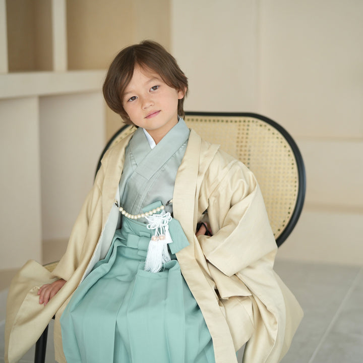 レンタル】七五三 5歳 着物 男の子 かぷり 袴セット 子供 kids 羽織 袴