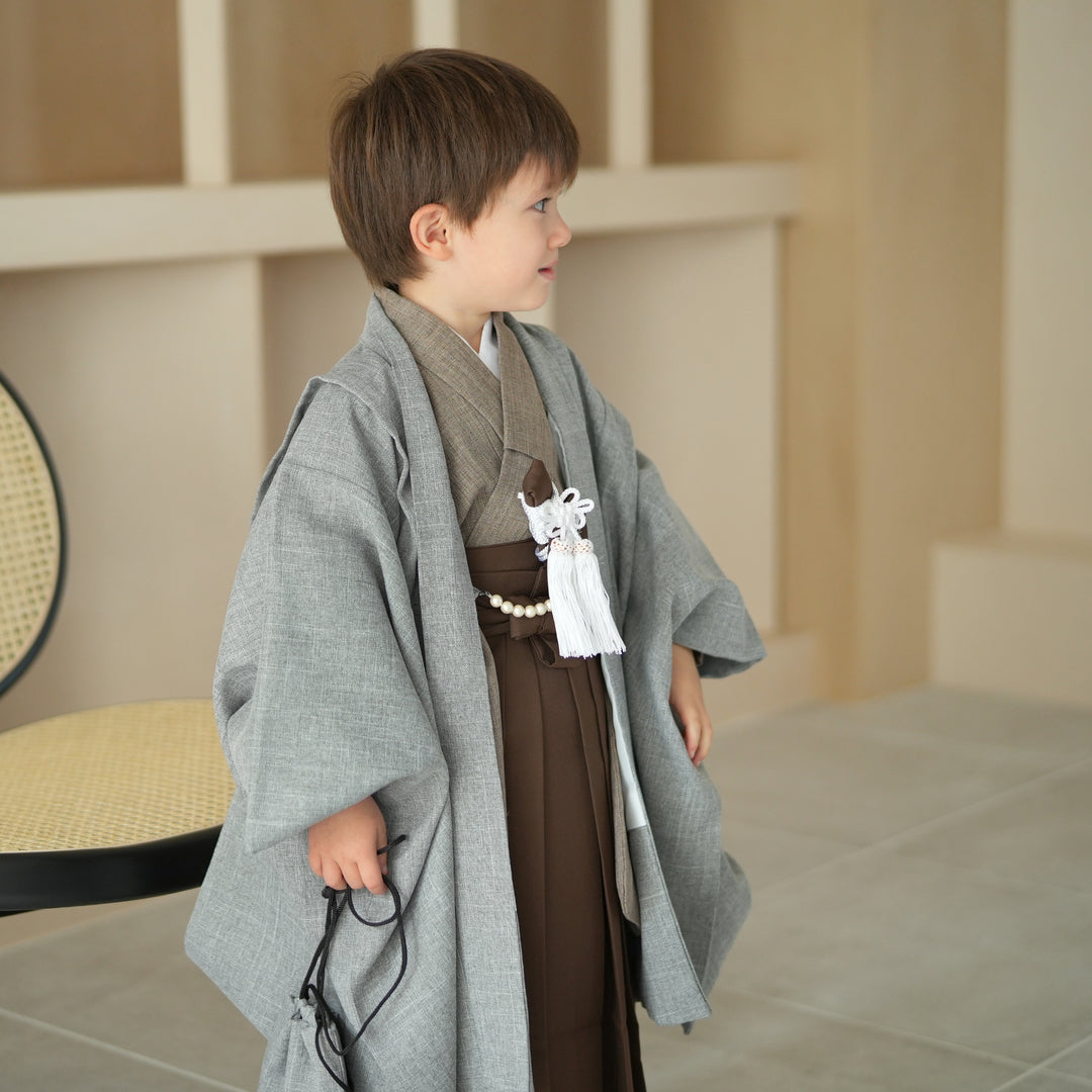 utatane 袴　七五三　男の子 レンタル】七五三 5歳 着物 男の子 かぷり 袴セット 子供 kids 羽織 袴