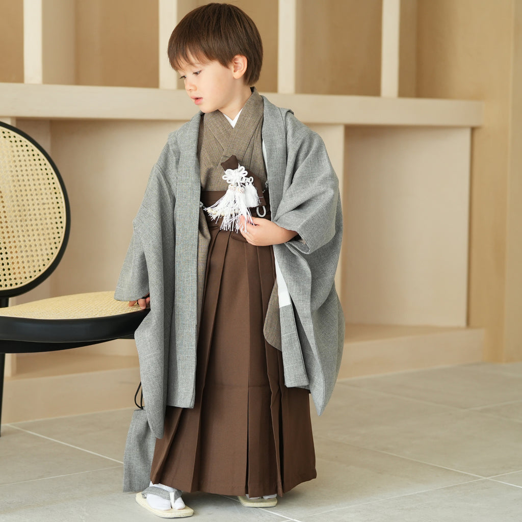 七五三 5歳男児 羽織袴セット 未使用袴 - 和服