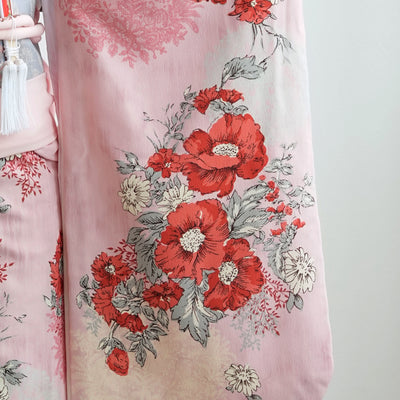 【レンタル】七五三 7歳 女の子 JILLSTUART ジルスチュアート 着物 日本製 作り帯 子供 kids 四つ身 お祝い着 往復送料無料 （1409600700）