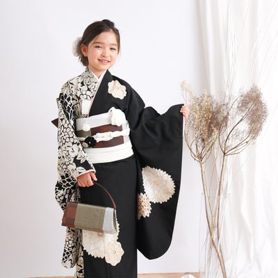 レンタル】七五三 7歳 女の子 JAPAN STYLE 着物 日本製 作り帯 子供 