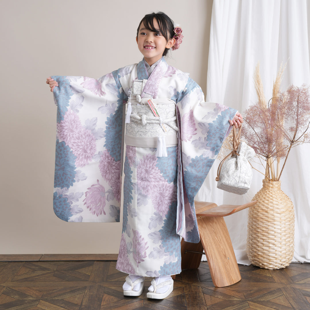 【hirotan 16】◆着用可能品◆長襦袢お稽古セット７組セット◆ ジュニア着物・長襦袢 2点セット】販売品 白百合色に絞り柄 袴用