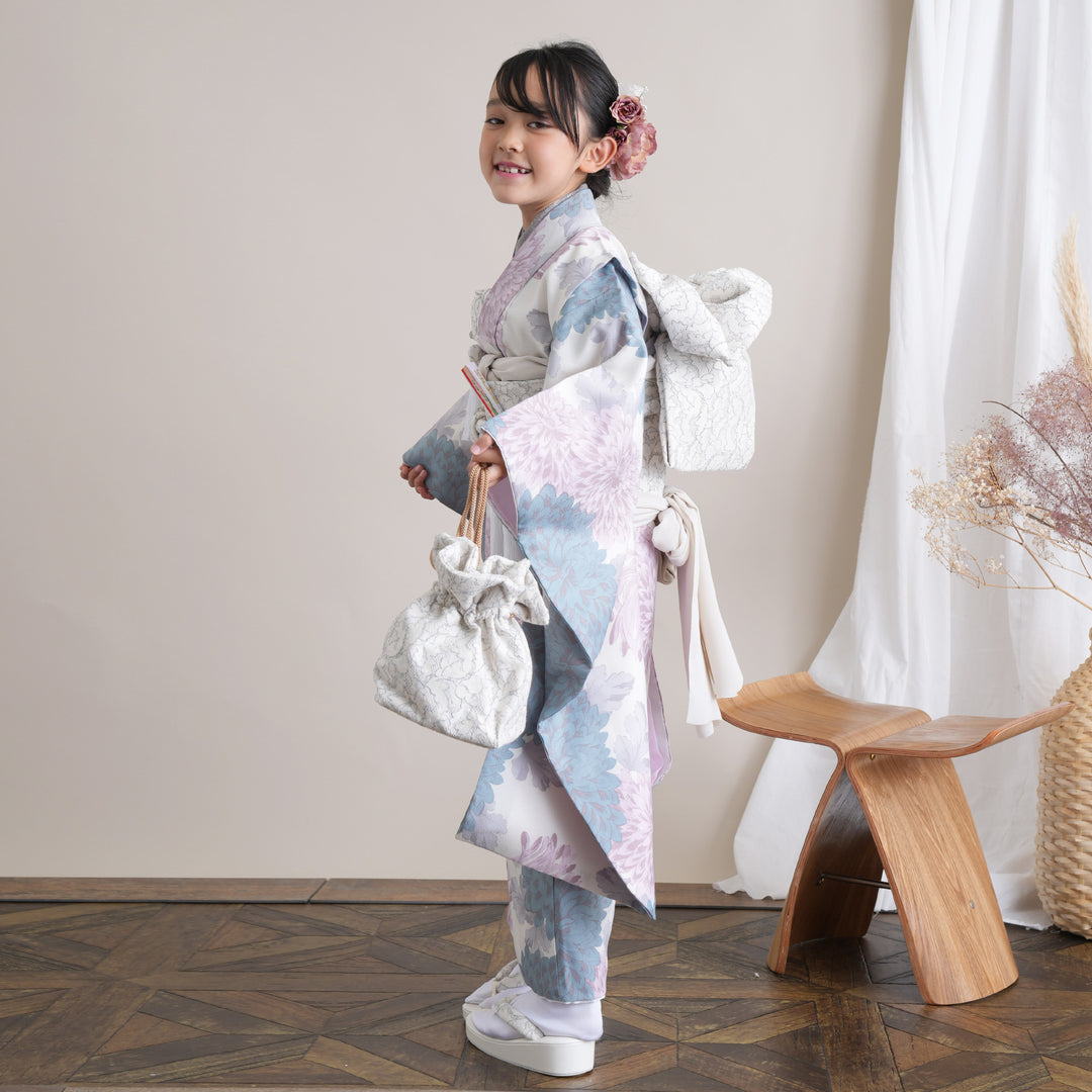 お買い得レトロ着物お買い得品♡七五三　7才　小柄　女の子　セット　一式　黄緑　黒 楽天市場】七五三 緑 着物 七歳の通販