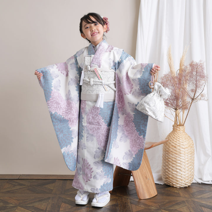 レンタル】七五三 7歳 着物 女の子 ひよこ商店 作り帯 子供 kids