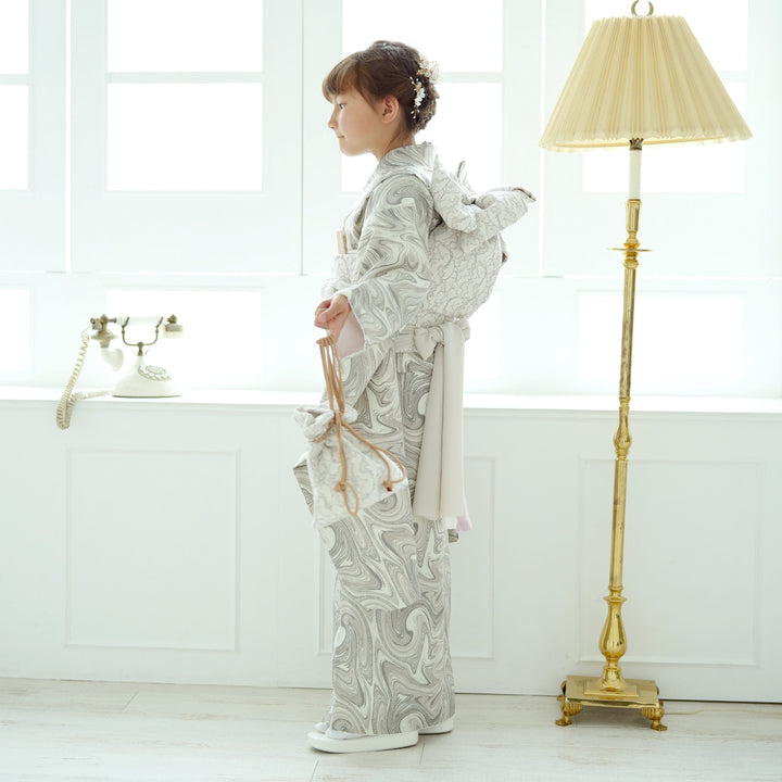 レンタル】七五三 7歳 着物 女の子 ひよこ商店 作り帯 子供 kids