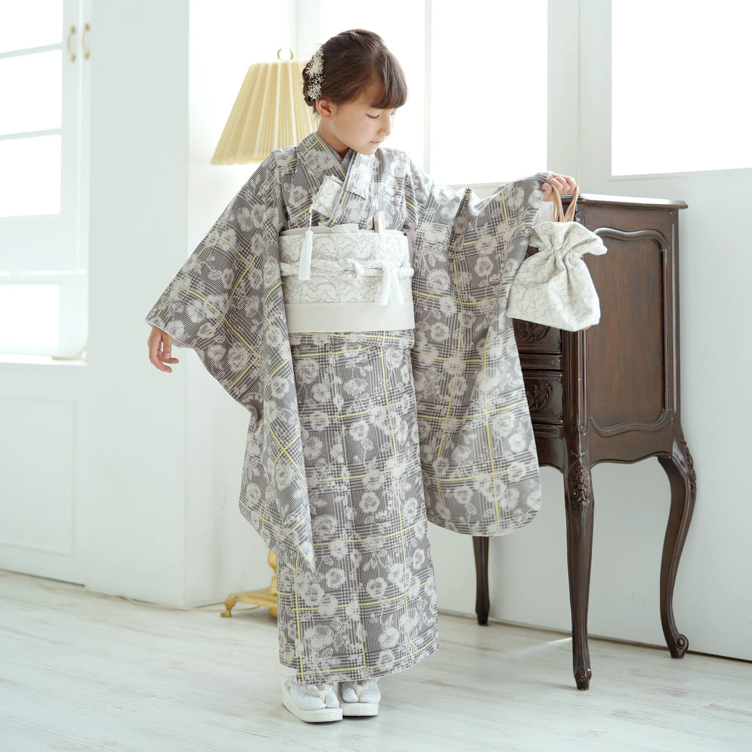 レンタル】七五三 7歳 着物 女の子 ひよこ商店 作り帯 子供 kids