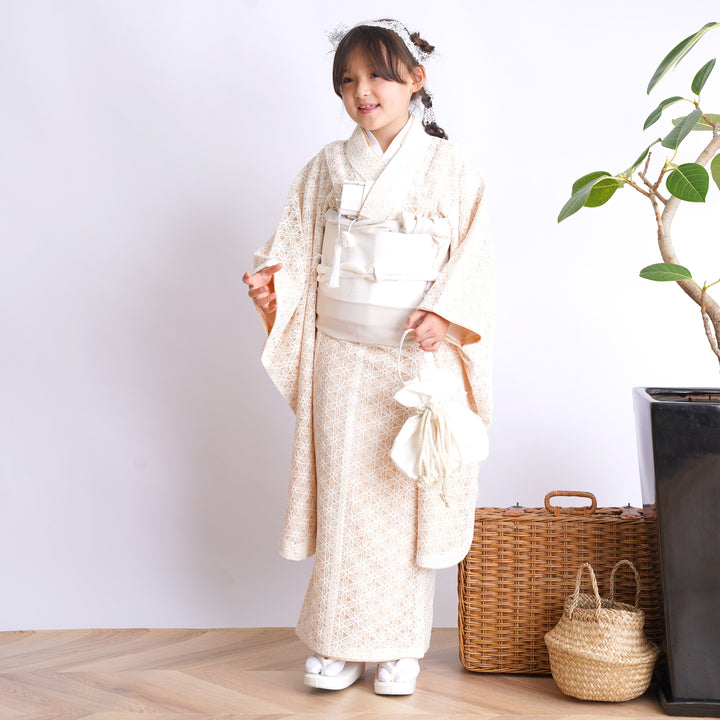 七五三　７歳　お着物セット　作り帯 作り帯 七五三 7歳 初めての七五三着付け☆/作り帯で七歳着付