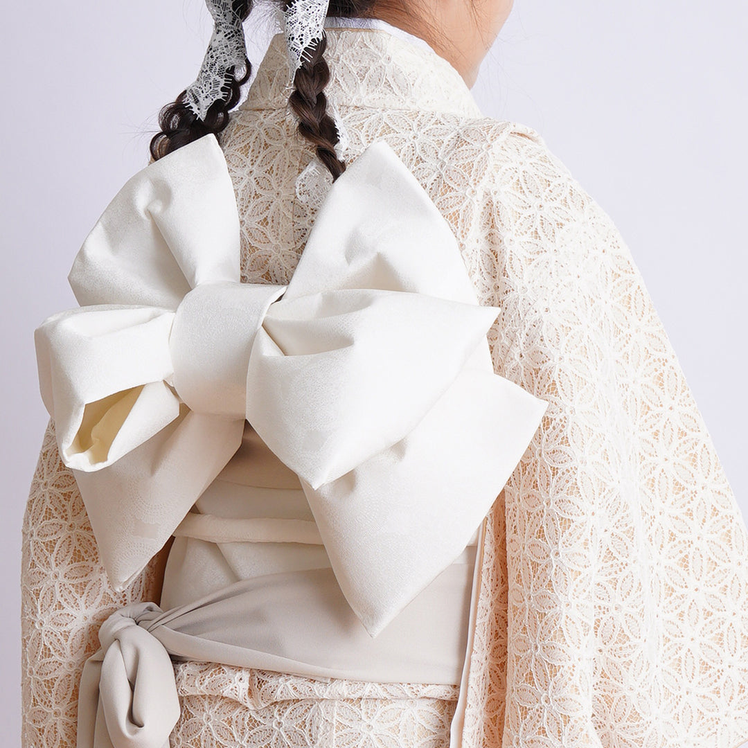 レンタル】七五三 7歳 着物 女の子 utatane レース 作り帯 子供