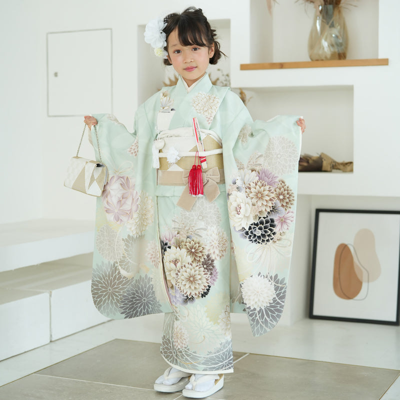 七五三　7歳用　Japan Style　着物襦袢セット　帯・小物