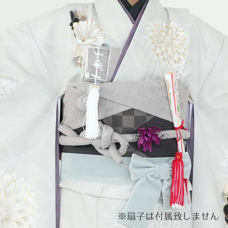 【レンタル】七五三 7歳 女の子 JAPAN STYLE ジャパンスタイル 着物 日本製 作り帯 子供 kids 四つ身 お祝い着 往復送料無料（1409607200）
