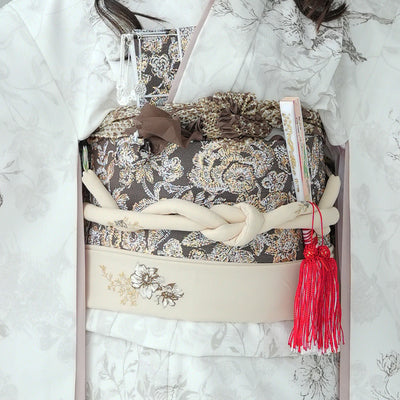 【レンタル】七五三 7歳 女の子 JILLSTUART ジルスチュアート 着物 日本製 作り帯 子供 kids 四つ身 お祝い着 往復送料無料 （1409607300）