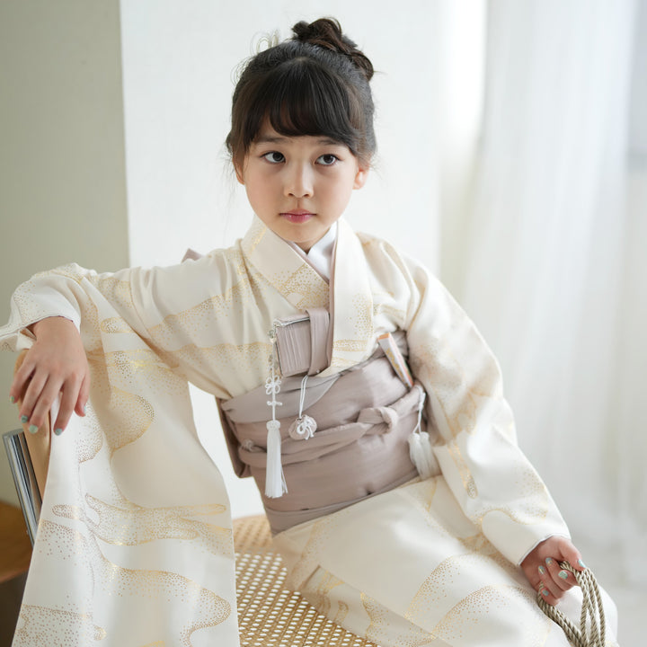 レンタル】七五三 7歳 女の子 ひよこ商店 着物 日本製作り帯 子供 kids