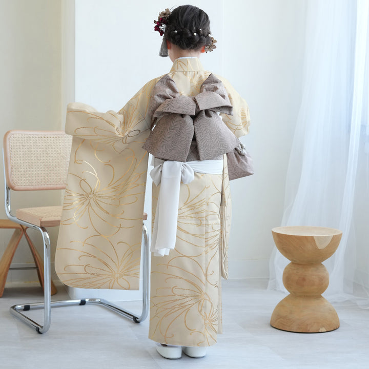 レンタル】七五三 7歳 女の子 ひよこ商店 着物 日本製作り帯 子供 kids