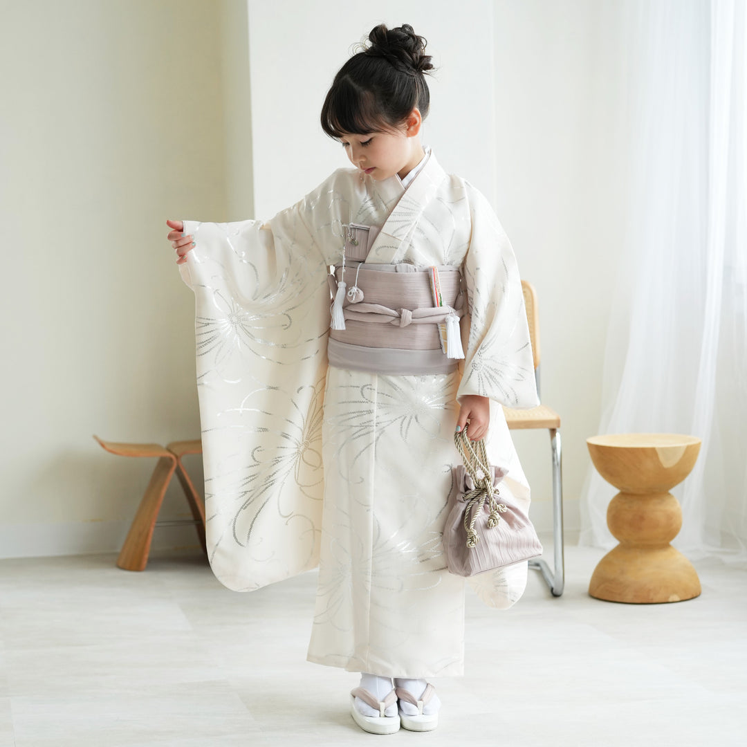 レンタル】七五三 7歳 女の子 ひよこ商店 着物 日本製作り帯