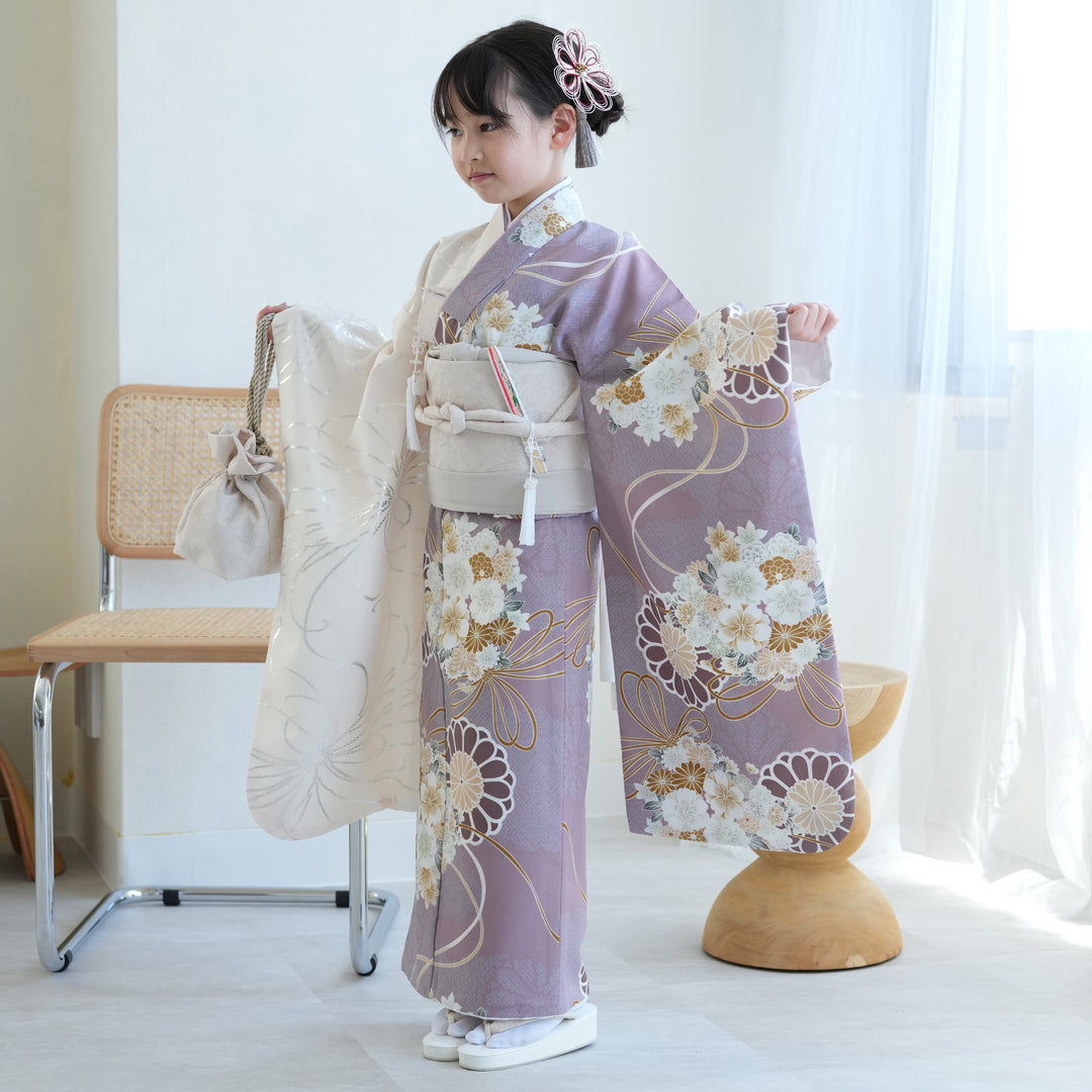 RK559子供着物四つ身7歳前後用着丈134センチ裄丈55センチ美品非常に綺麗 059078.jpg