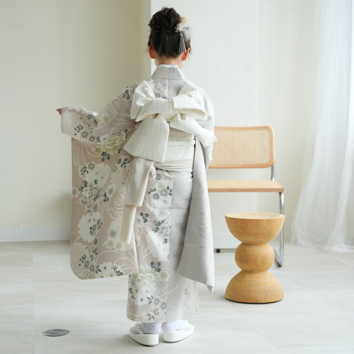 レンタル】七五三 7歳 女の子 ひよこ商店 着物 日本製作り帯