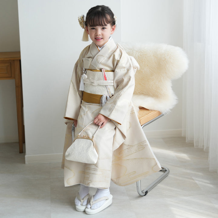 No.156子供着物正絹七五三美品です。綺麗着丈99センチ裄丈45センチ 楽天市場】七五三 着物 7歳 フルセット レンタル 女の子 Y171