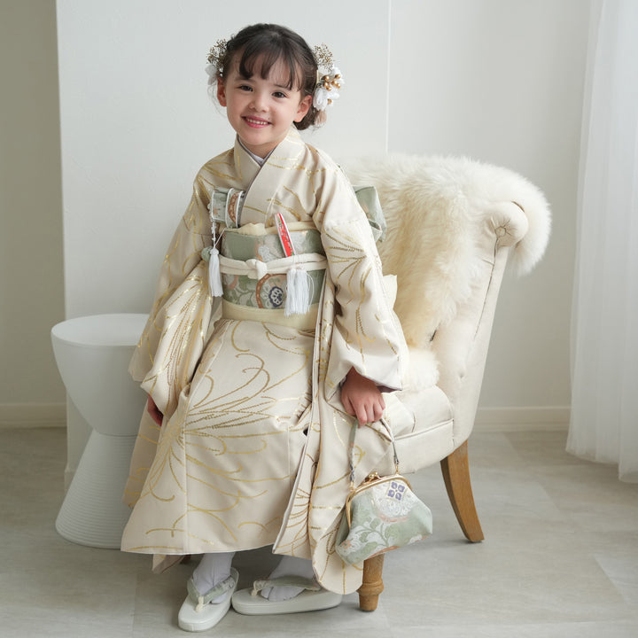 美品♡短時間着用　七五三女の子着物セット♡ 美品】七五三 女の子着物セット - メルカリ