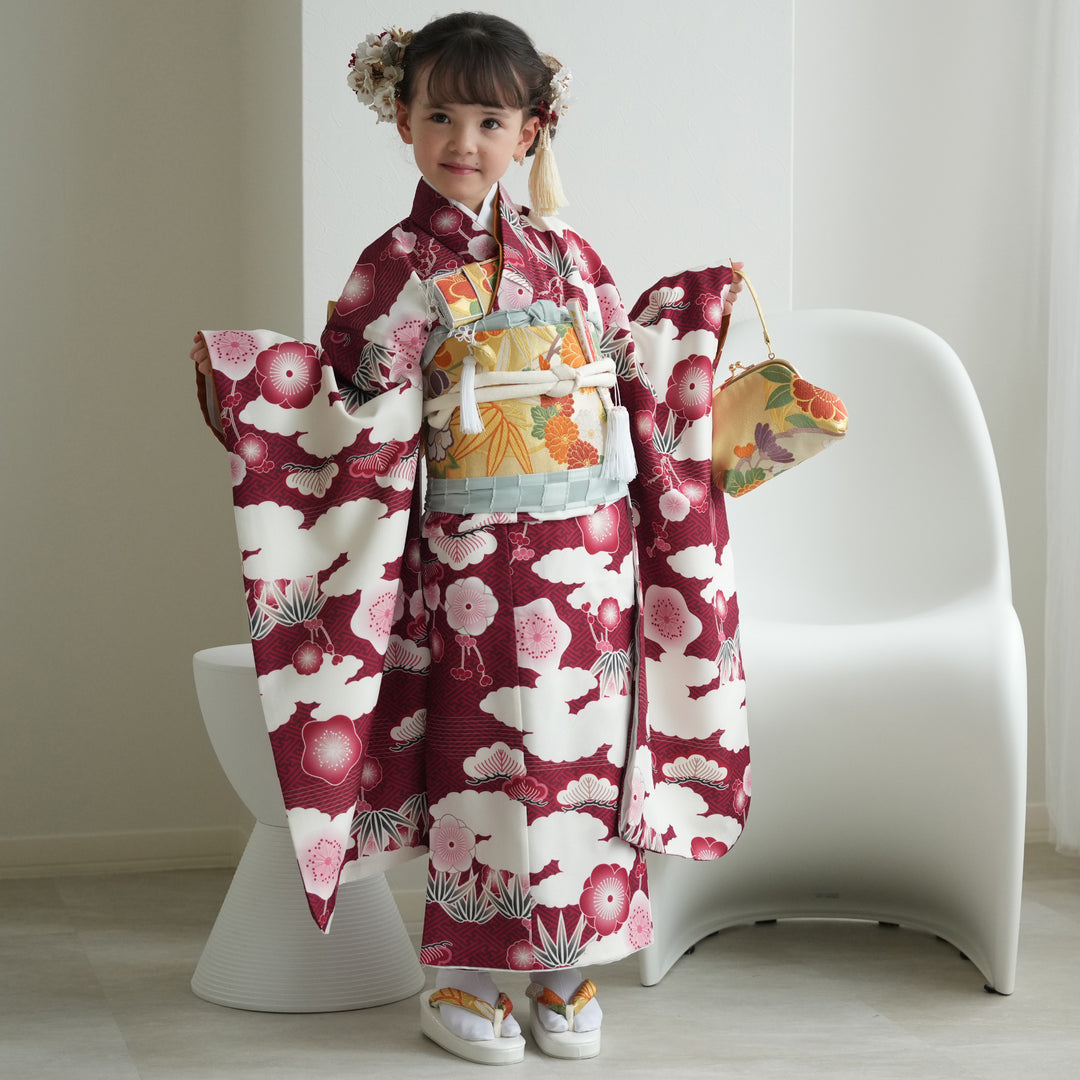 yuu__ ◎507agu60◎七五三 7歳 女児 着物のみ 七五三 7歳 着物 レンタル 七歳 女児 AP7183 七五三着物 女の子