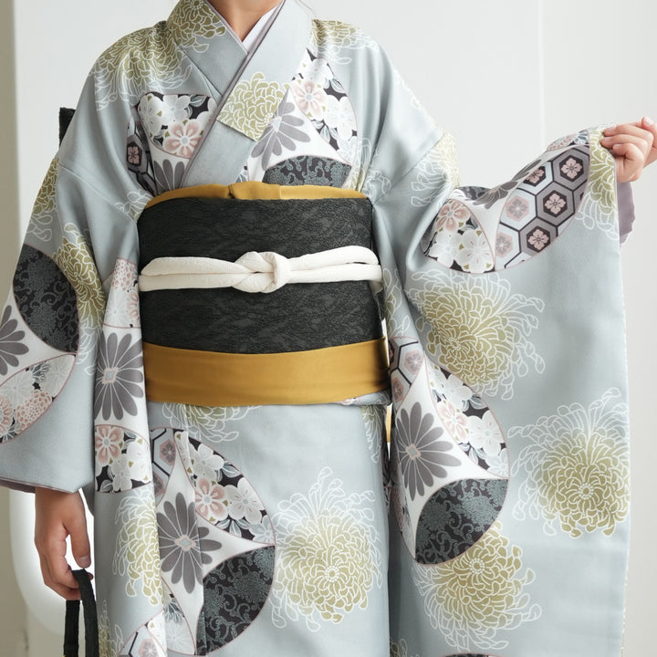 今月末まで大処分‼️【七五三7歳～ハーフ成人式】振袖セット『綺麗な黄色』 綺麗な黄色【七五三7歳～ハーフ成人式】振袖セット