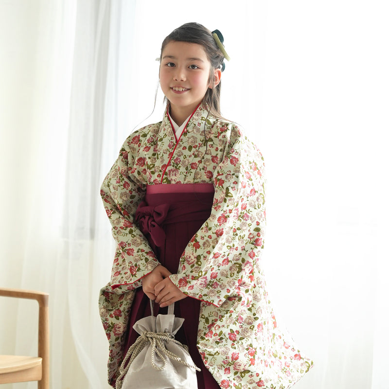 レンタル品】ひよこ商店 2尺袖 袴 15点セット 83-87cm レトロモダン系
