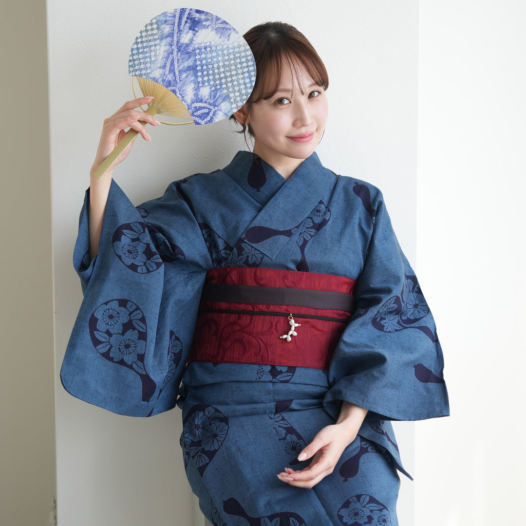 絞り浴衣　うちわ utatane 竹うちわ 有松絞り】国産 特選シリーズ 伝統工芸