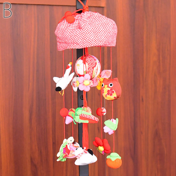 つるし雛　ひな祭り　女の子　出産祝い　お祝い　ハンドメイド　飾り　赤ちゃん つるし飾り 単品 3個飾り×5本】選べる3種 つるし雛 女の子 雛祭り