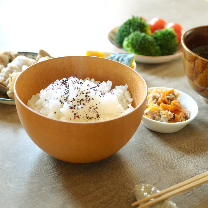 【フリーボウル ナチュラル （中）】お椀 ベージュ 漆塗装 木製食器【取り寄せ品】（2401600600）