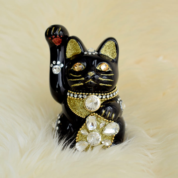 ニコアンティーク×ご縁猫 招き猫 ねこ球左衛門 手ぬぐい 2点セット】4