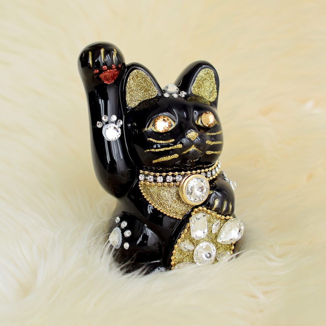 ニコアンティーク×ご縁猫 招き猫 ねこ球左衛門 手ぬぐい 2点セット】4