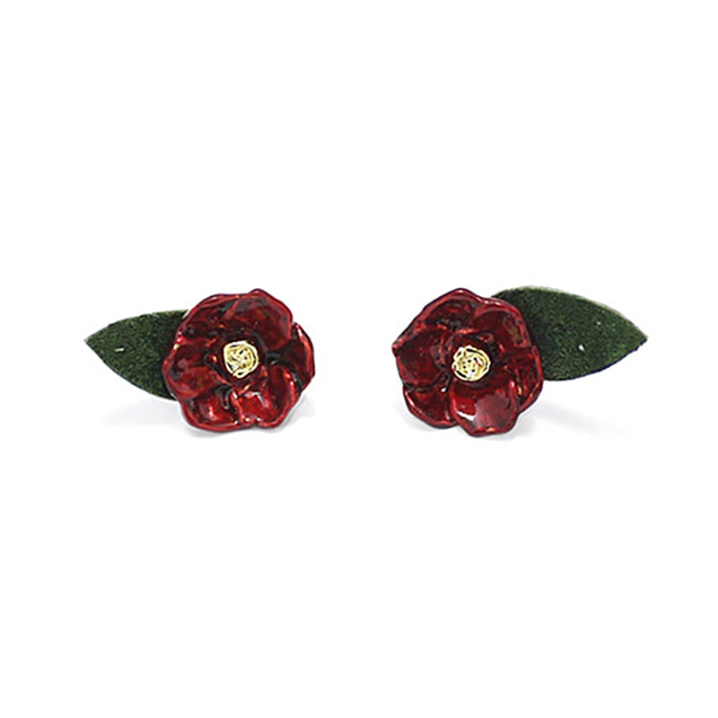 ピアス 両耳 Palnart Poc 椿 日本製 ハンドメイド【取り寄せ品】（2503609300）