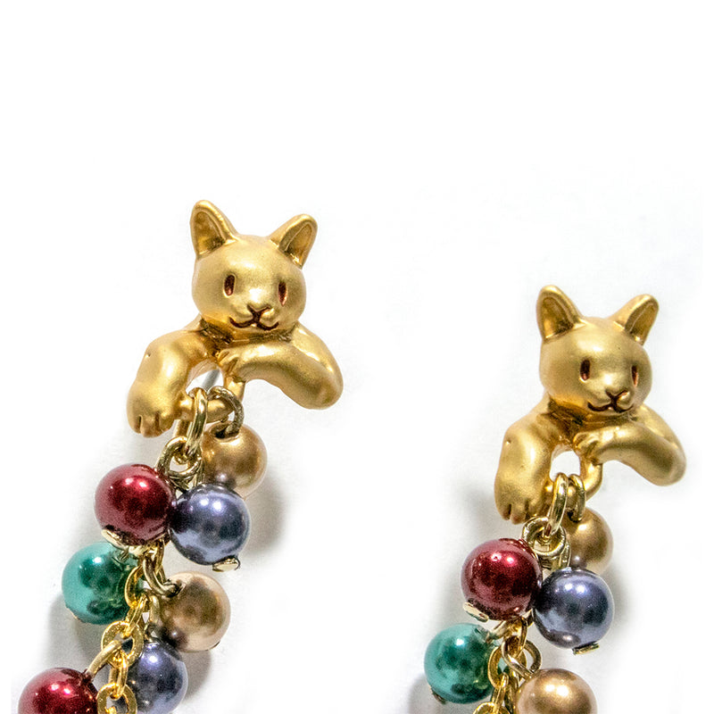 ピアス 両耳 Palnart Poc いたずらネコピアス 日本製 ハンドメイド【取り寄せ品】（2503611700）